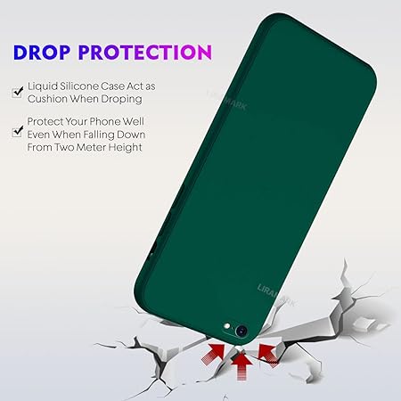 Dark Green Original Camera Silicone Case for Apple Iphone 7