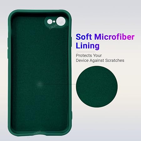 Dark Green Original Camera Silicone Case for Apple Iphone 7