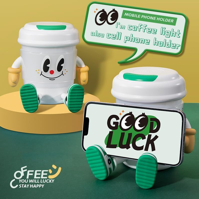 Coffee Cup Night Light Bluetooth Speaker! ☕️✨