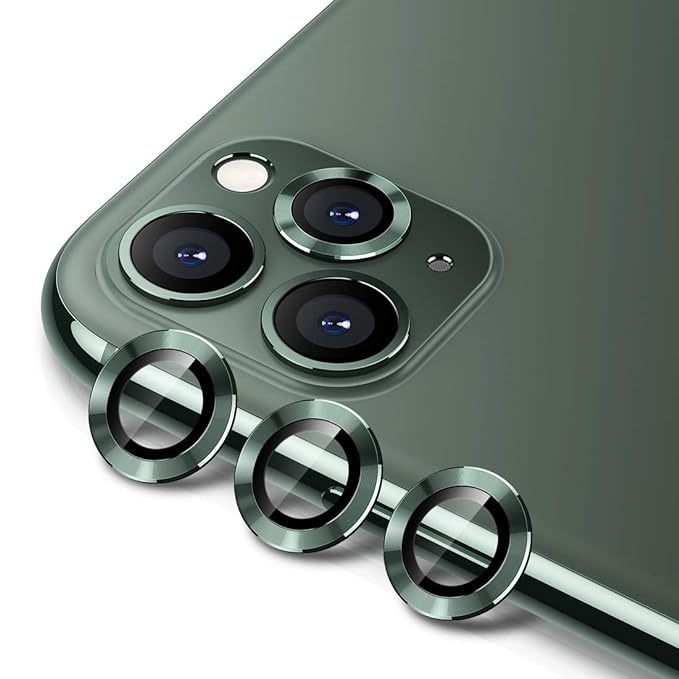 Green Metallic camera ring lens guard for Apple iphone 15 Pro Max