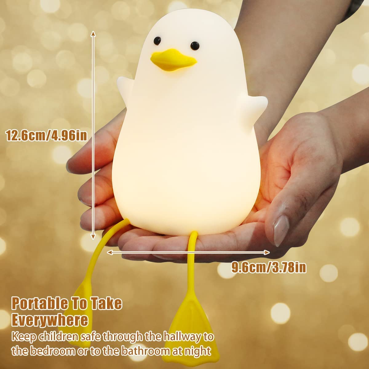 Soft Duck Silicone Glowing Night Light