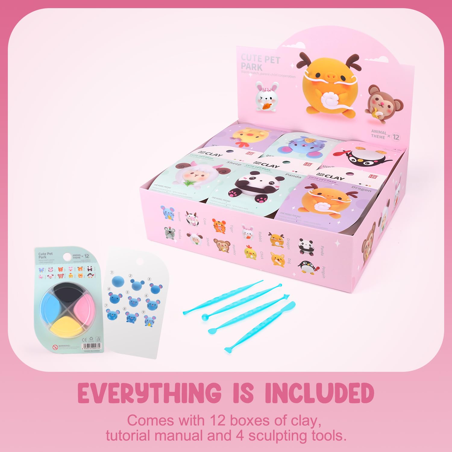 Pet Park DIY Air Dry Clay 1 Pcs