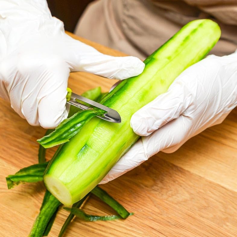 Stainless Steel Combo Set of Gas Lighter with Knife and Peeler (Green Handle)
