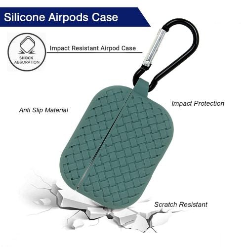 Green Stylish Silicone Case For Apple Airpods 3