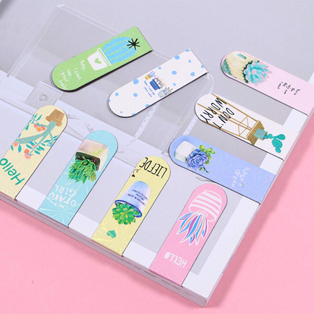 Cartoon Magnetic Bookmarks Set of 6