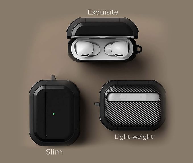 Eggshell Buffer Design (Black) Silicone Case For Apple Airpods 4