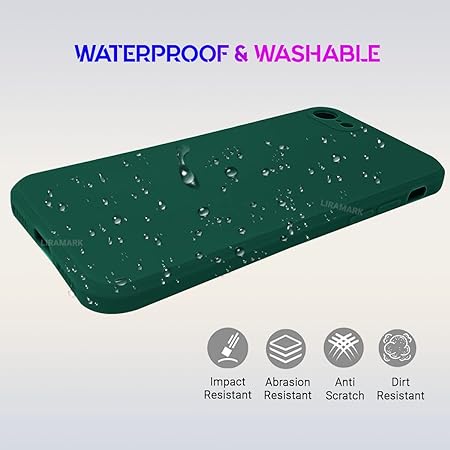 Dark Green Original Camera Silicone Case for Apple Iphone 7