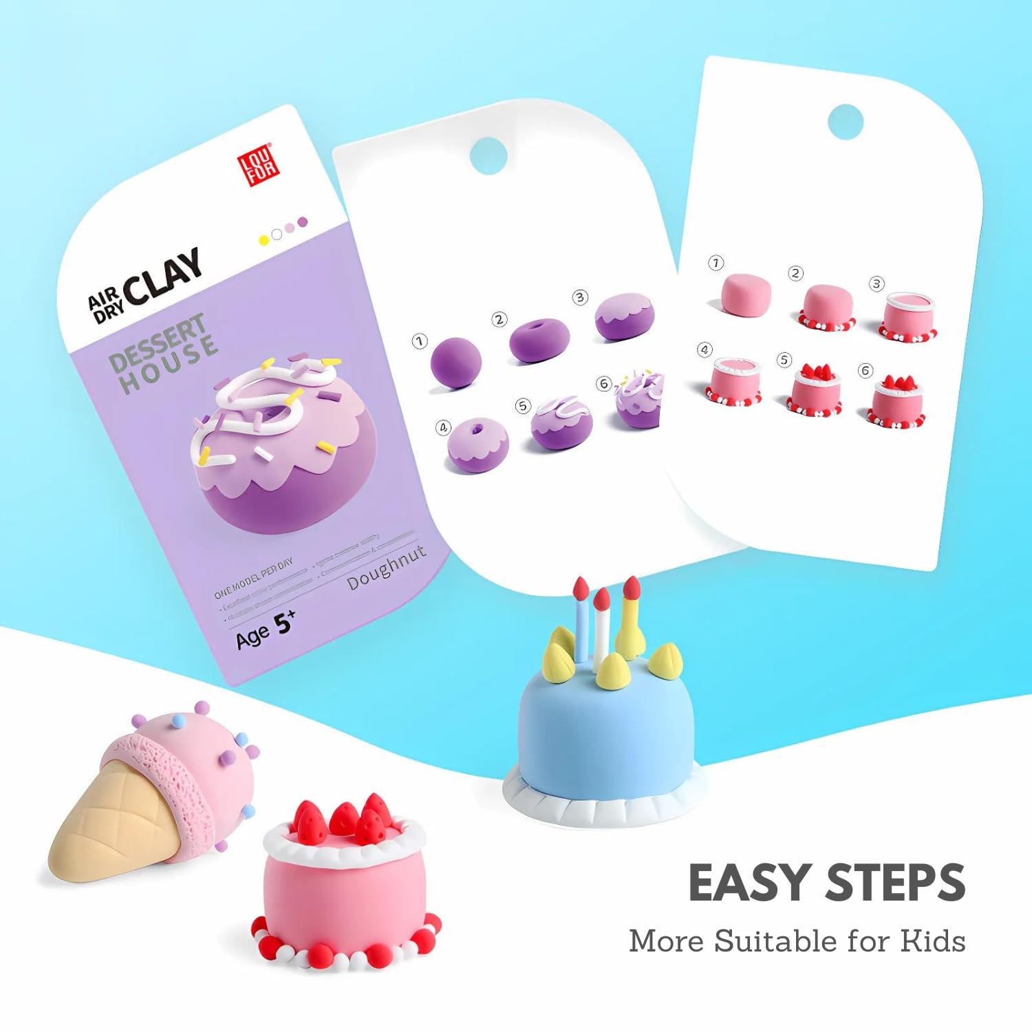 Dessert House DIY Air Dry Clay 1 Pcs