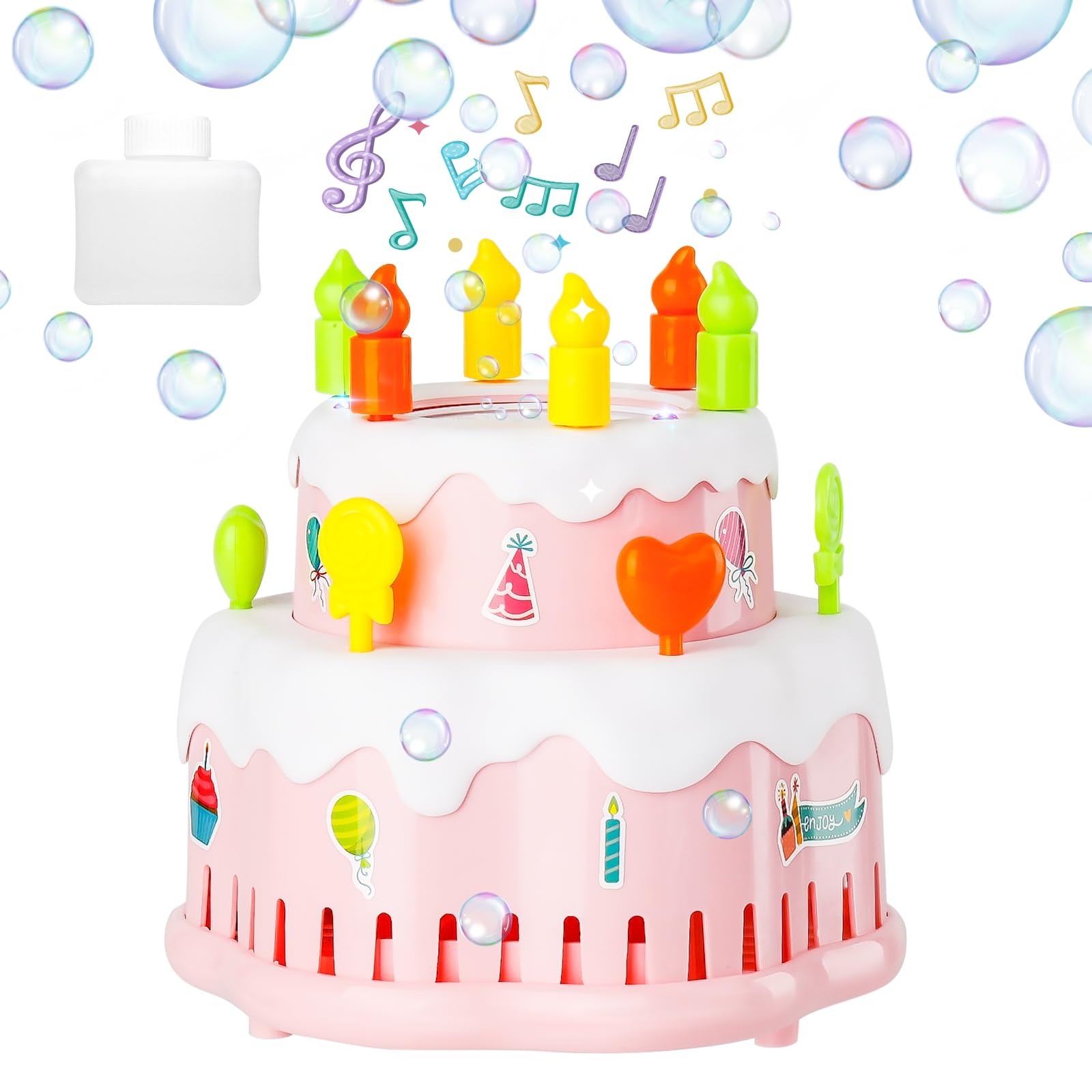 Magical Birthday Cake Automatic Bubble Machine