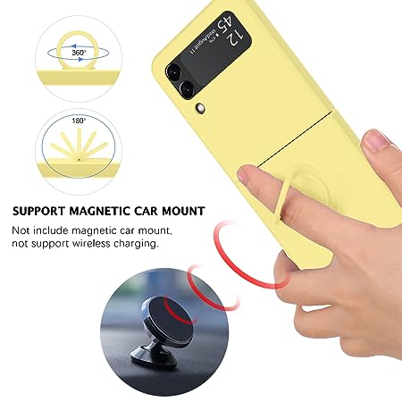 Yellow Original Silicone case for Samsung Galaxy Z FLIP 4