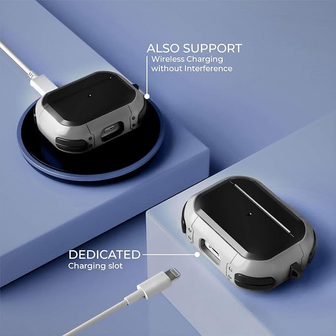 Eggshell Buffer Design (White) Silicone Case For Apple Airpods 4