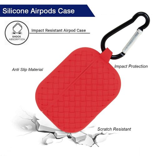 Red Stylish Silicone Case For Apple Airpods Pro