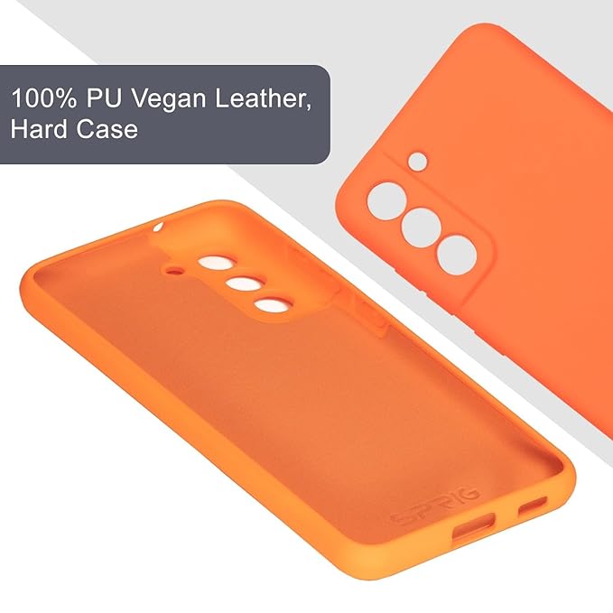 Orange Original Camera Safe Silicone case for Samsung S21 FE
