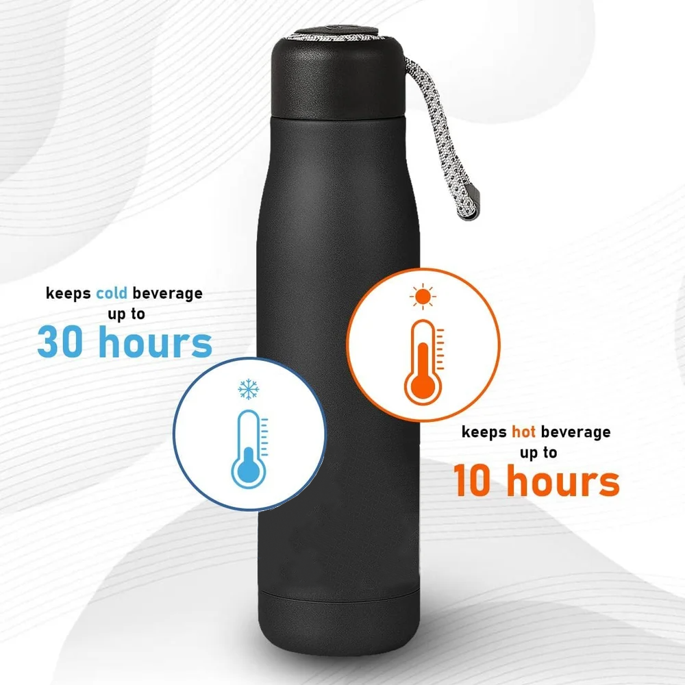 Hot and Cold Vacuum Bottle with Strap | 550ml