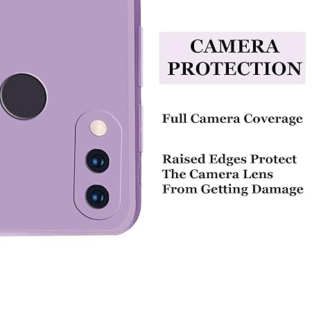 Purple Camera Original Silicone Case for Redmi Note 7 Pro