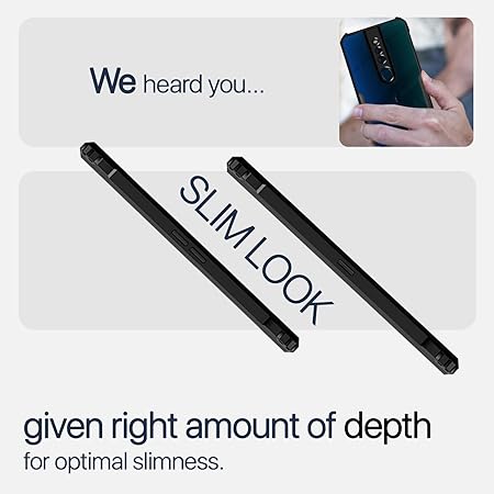 Hybrid Shockproof protective transparent Silicone Case for Oppo F11 pro