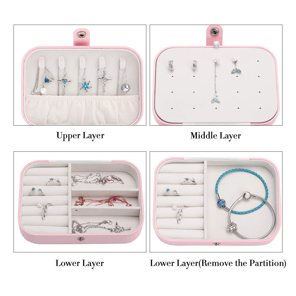 Double Layer Jewelry Box Organizer