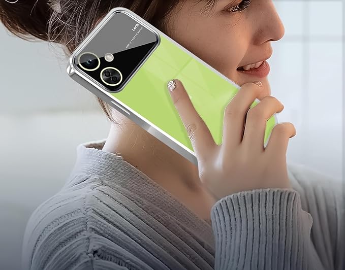 Luxury Plating SIlver Camera Protection Transparent Case for Oneplus Nord CE 3 Lite