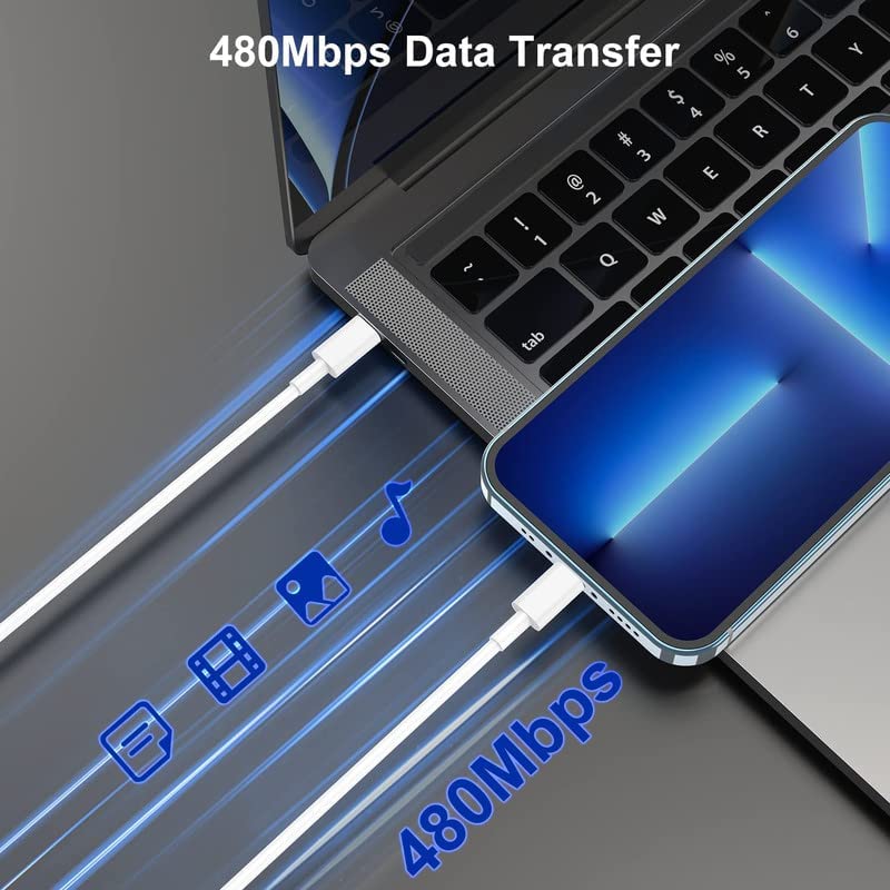 Bachat Club USB C Fast Charging Lightning Cable For Apple Iphone, Ipad And Ipod - WHITE