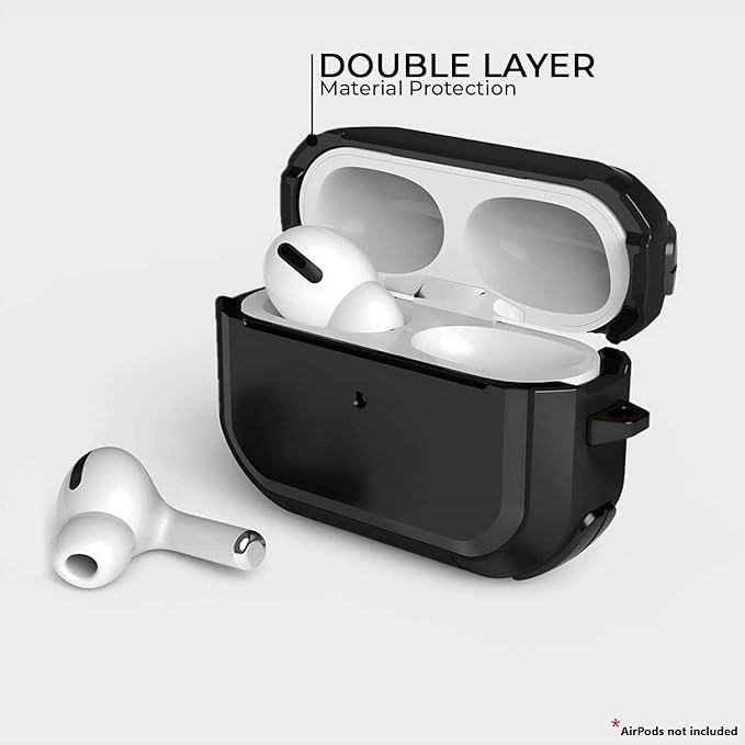 Eggshell Buffer Design (Black) Silicone Case For Apple Airpods 4