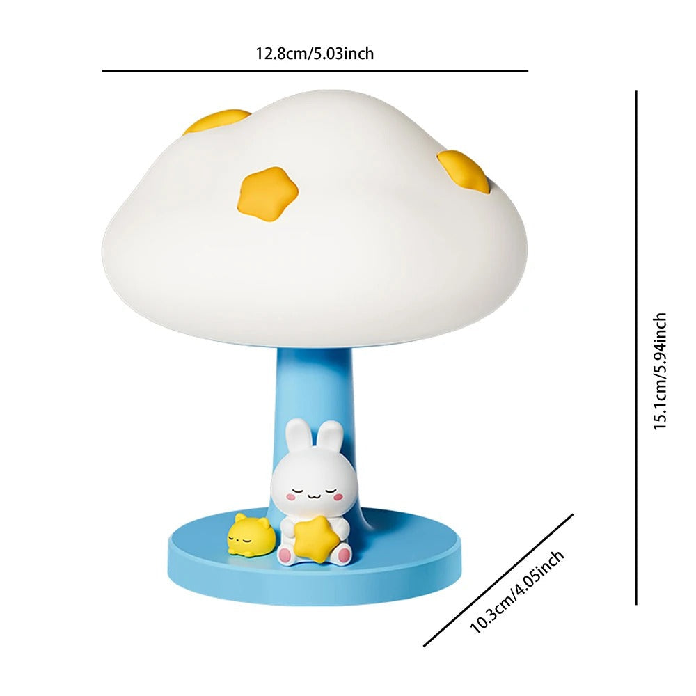 Silicone Cloud Touch LED Night Light Lamp - Perfect for Kids!