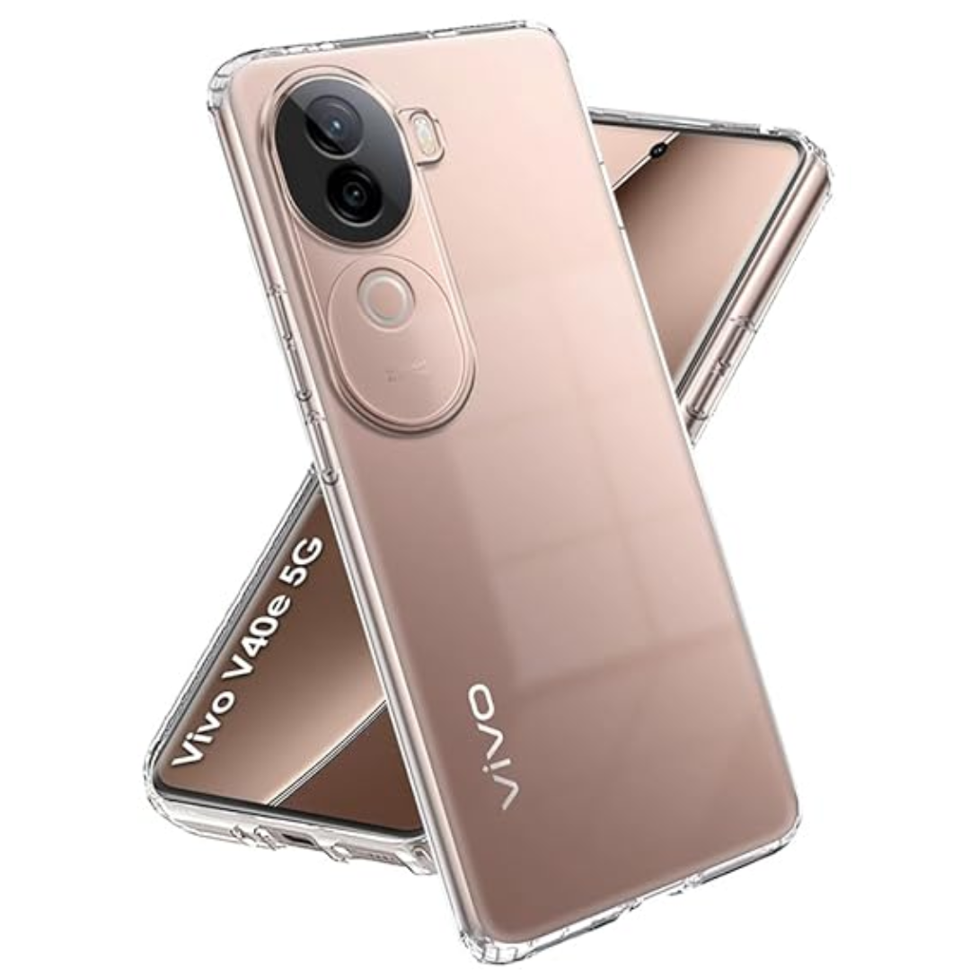 SilicaClear Transparent Silicone Case for Vivo V40E