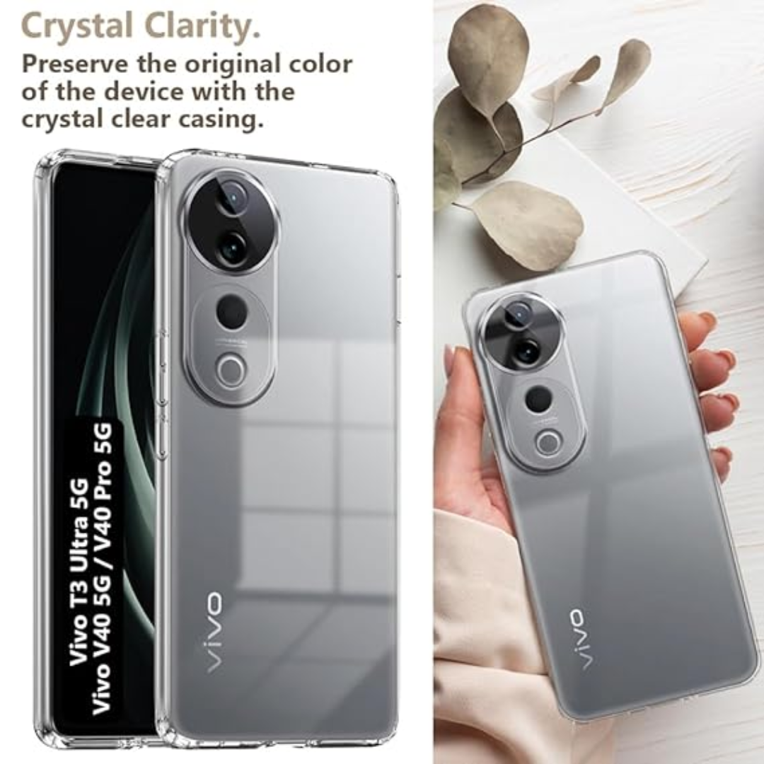 SilicaClear Transparent Silicone Case for Vivo V40