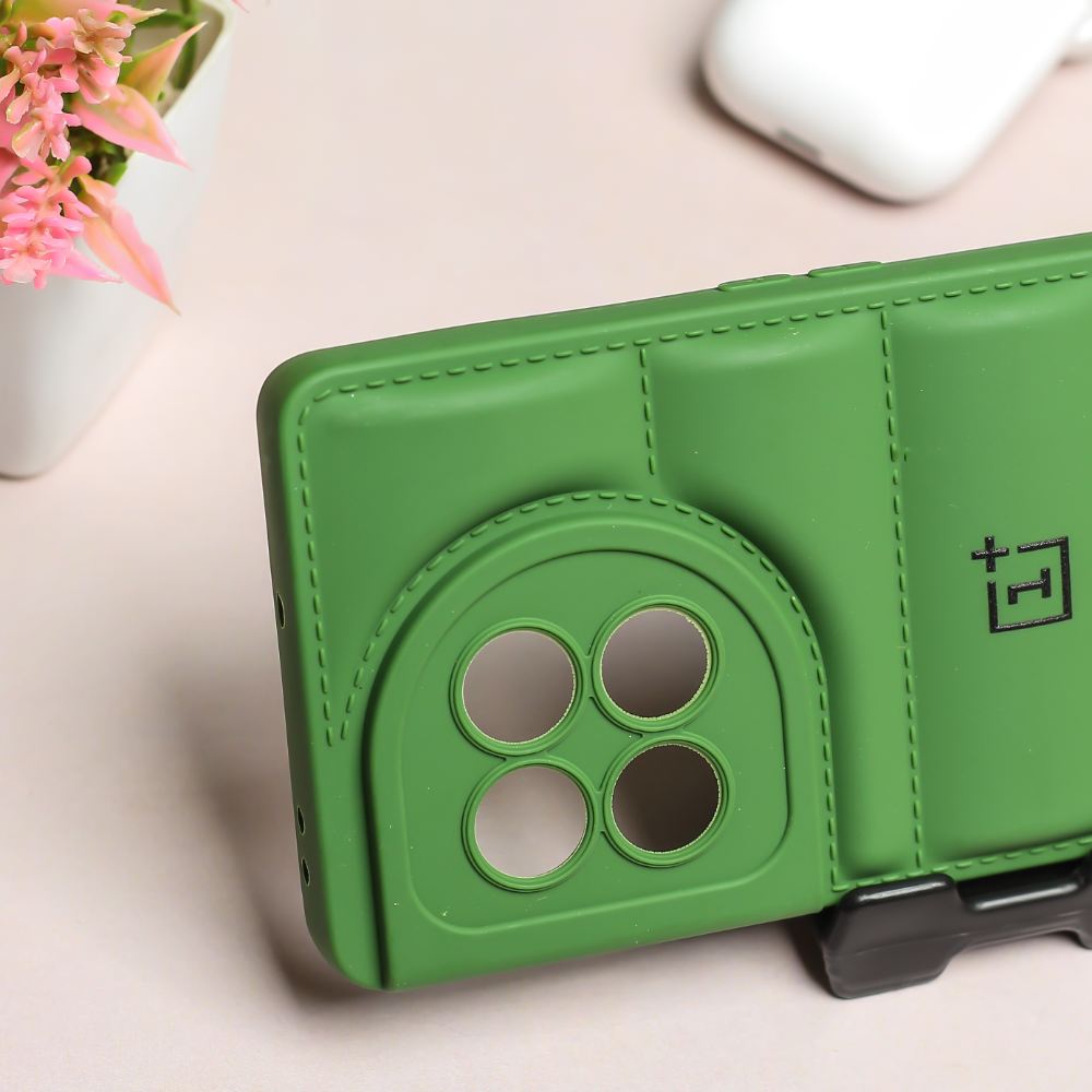 Dark Green Puffon silicone case for Oneplus 11