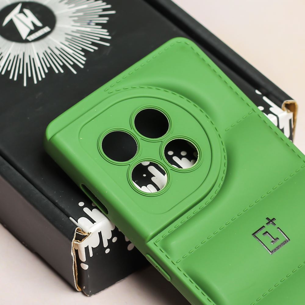 Dark Green Puffon silicone case for Oneplus 11