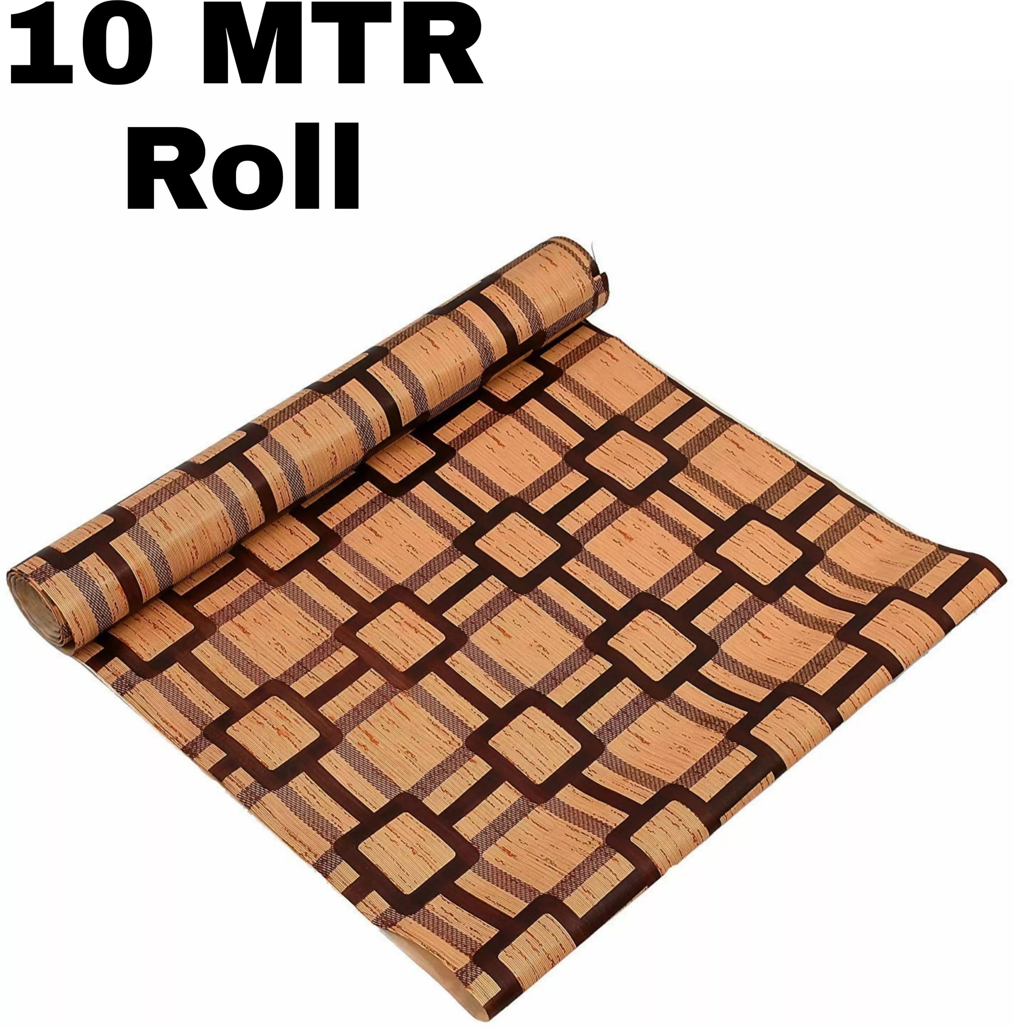 Mopak Decor Polyester Embroidered Fridge Mat & Cover – Brown, Pack of 1 (Model: 50045, Size: 45 x 500 cm)