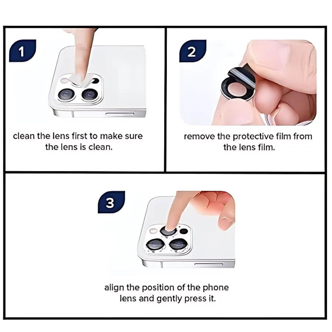 Gold Metallic camera ring lens guard for Infinix Hot 30i