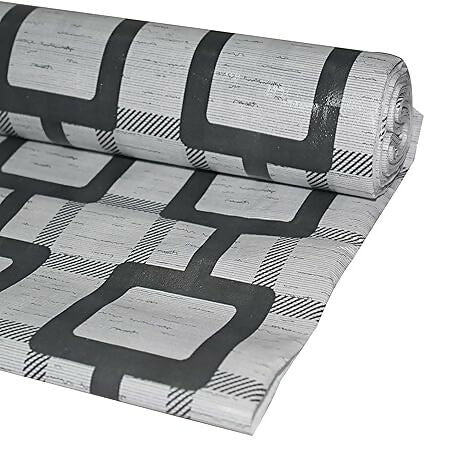 Mopak Decor Shelf Liner used for Wardrobe kitchen cabinet Drawer Slab Roll - (Grey)