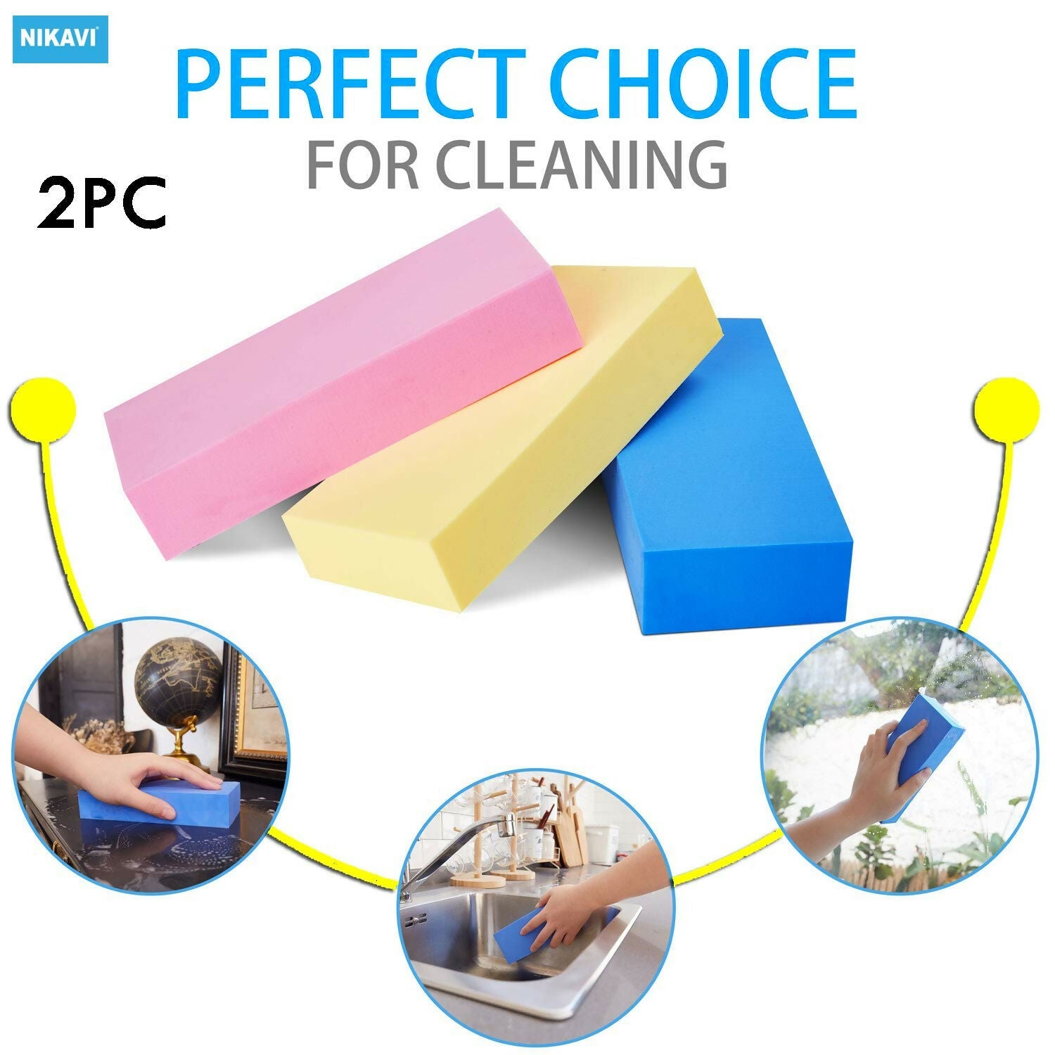 kitchen cleaning super sponge (Pack of 2)