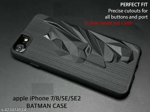 Superhero Engraved logo silicon Case for Apple Iphone SE 2