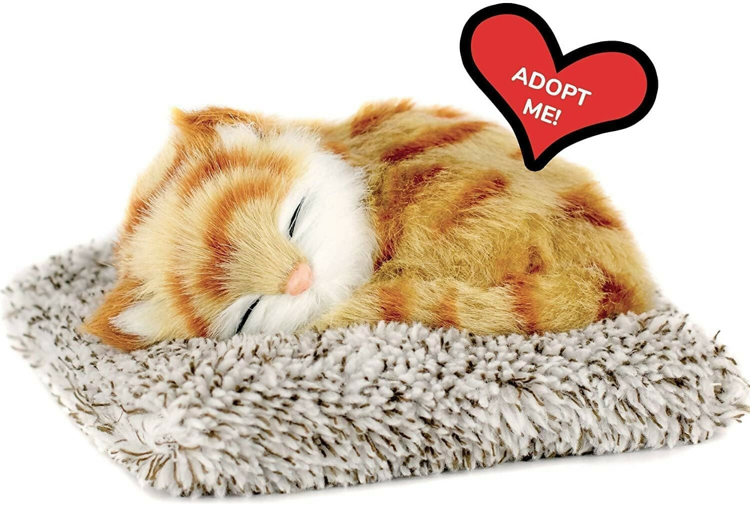 Sleeping Cat Plush Toy with Realistic Sound