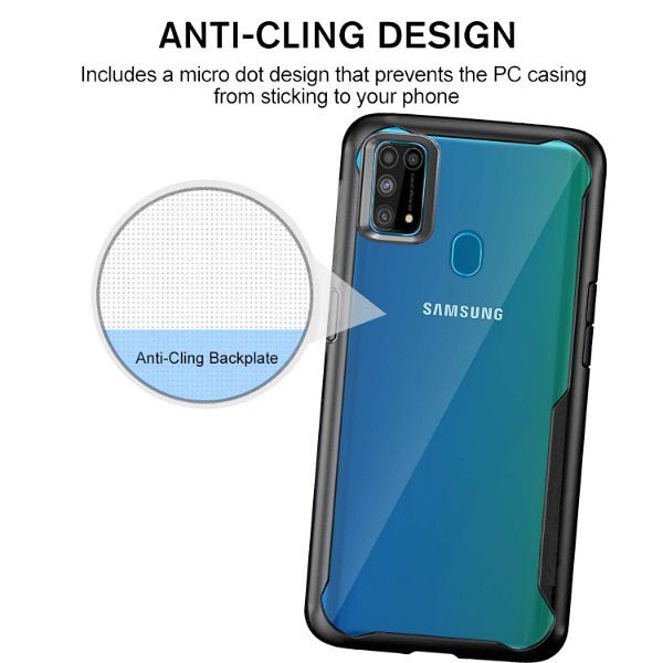 Shockproof transparent Safe Silicone case for Samsung M31
