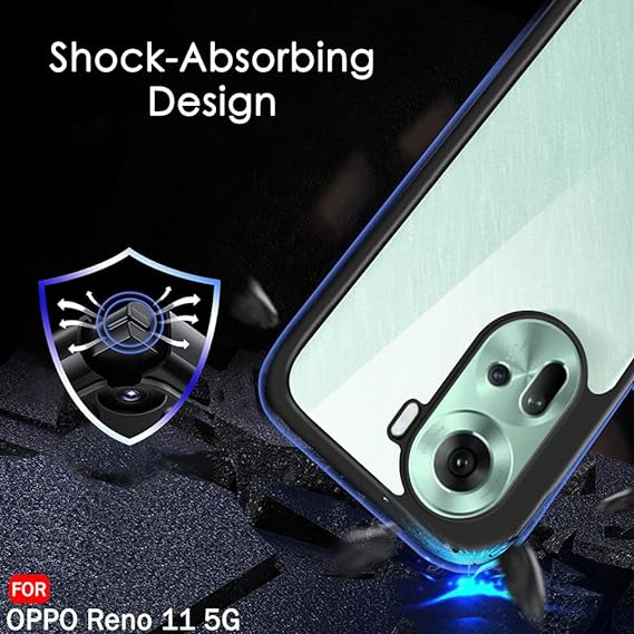 Hybrid Shockproof transparent Silicone Case for Oppo Reno 11 Pro