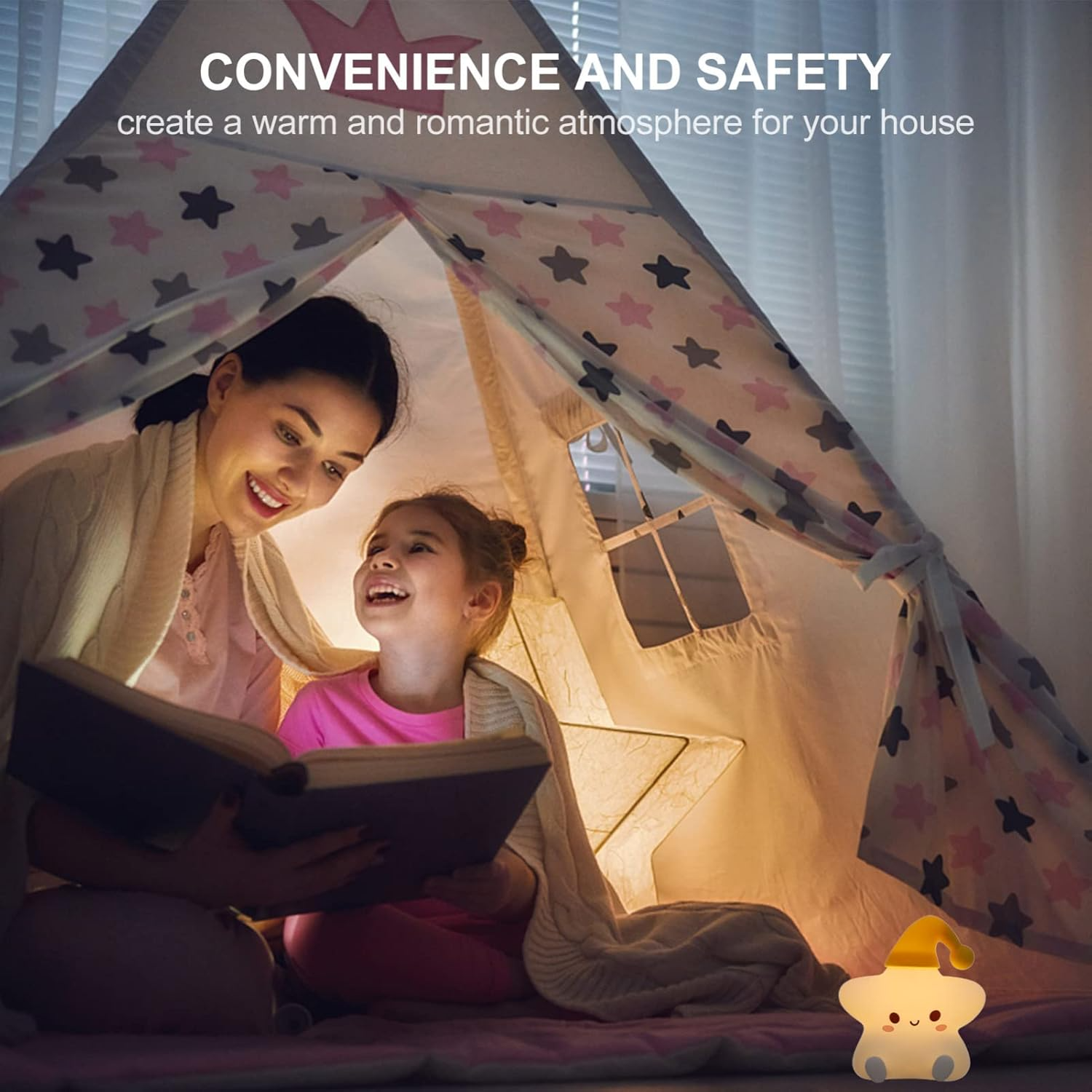 Soft Starry Glow Silicone LED Night Lamp