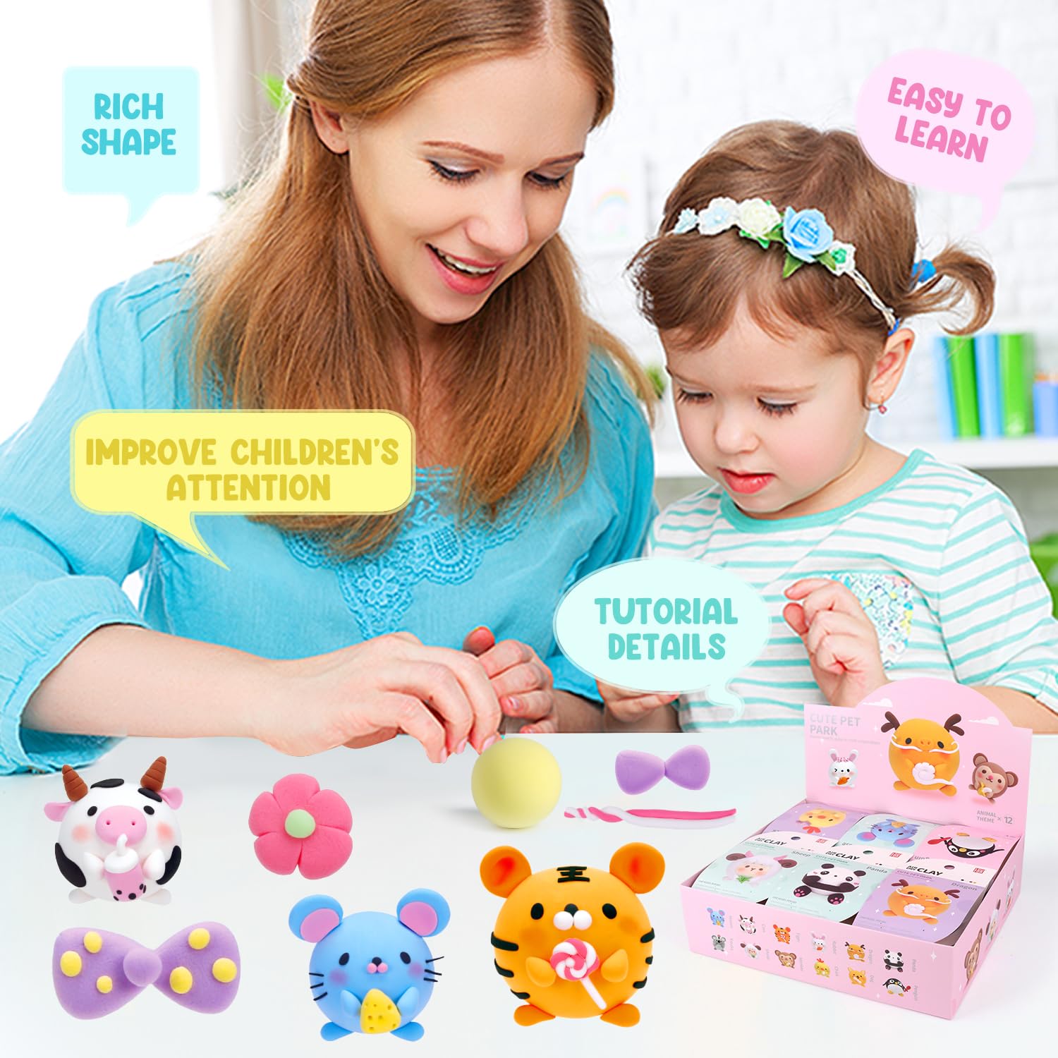 Pet Park DIY Air Dry Clay 1 Pcs