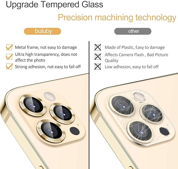 Golden Metallic camera ring lens guard for Apple iphone 11 Pro
