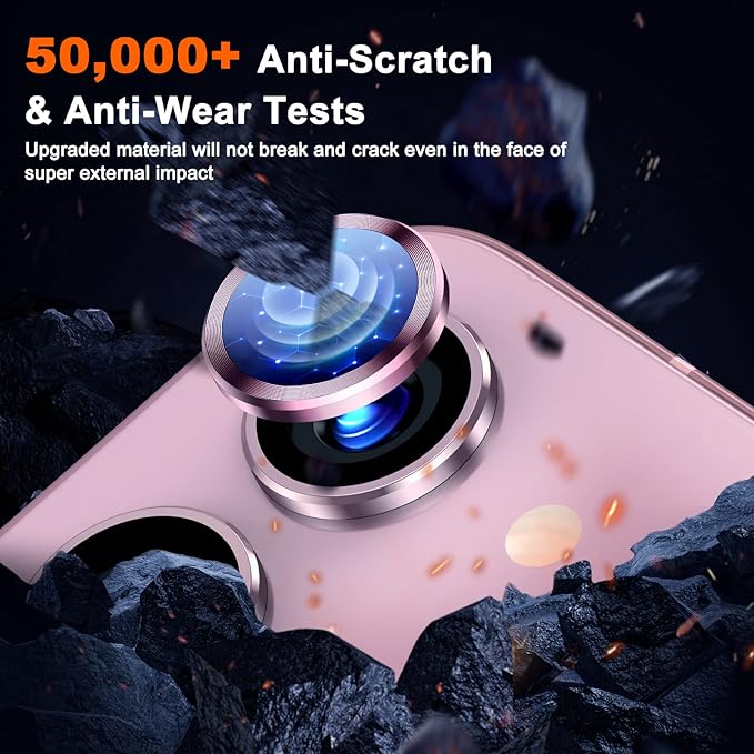 Pink Metallic camera ring lens guard for Samsung S23 Plus