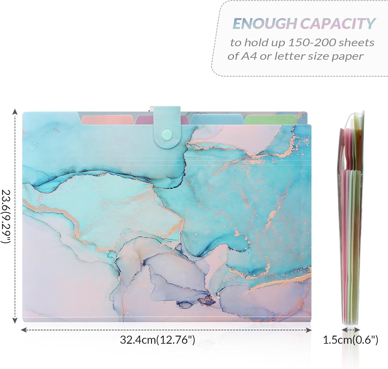 A4 Modern Marble Stylish File Folder