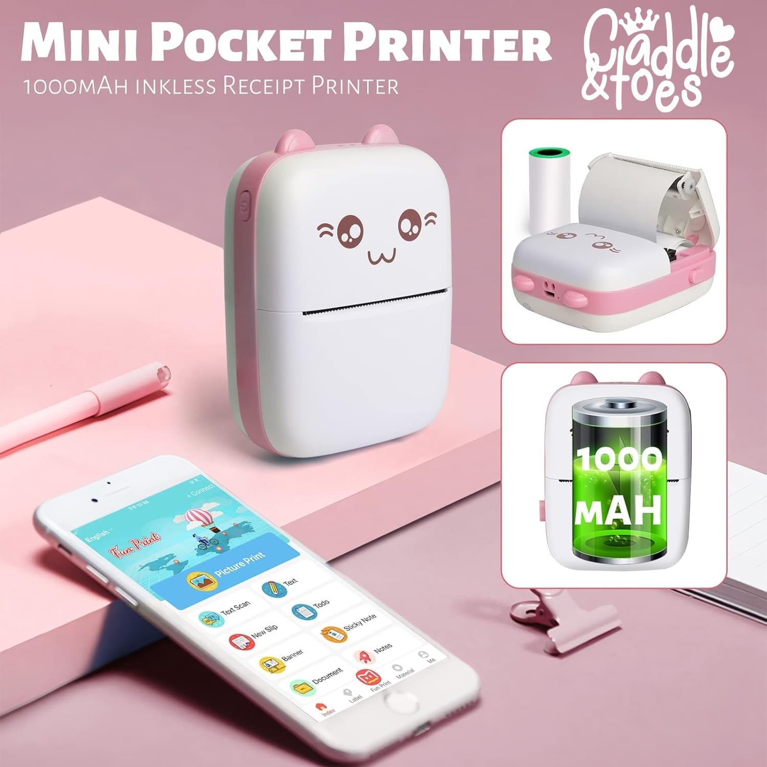 Mini Portable Thermal Printer