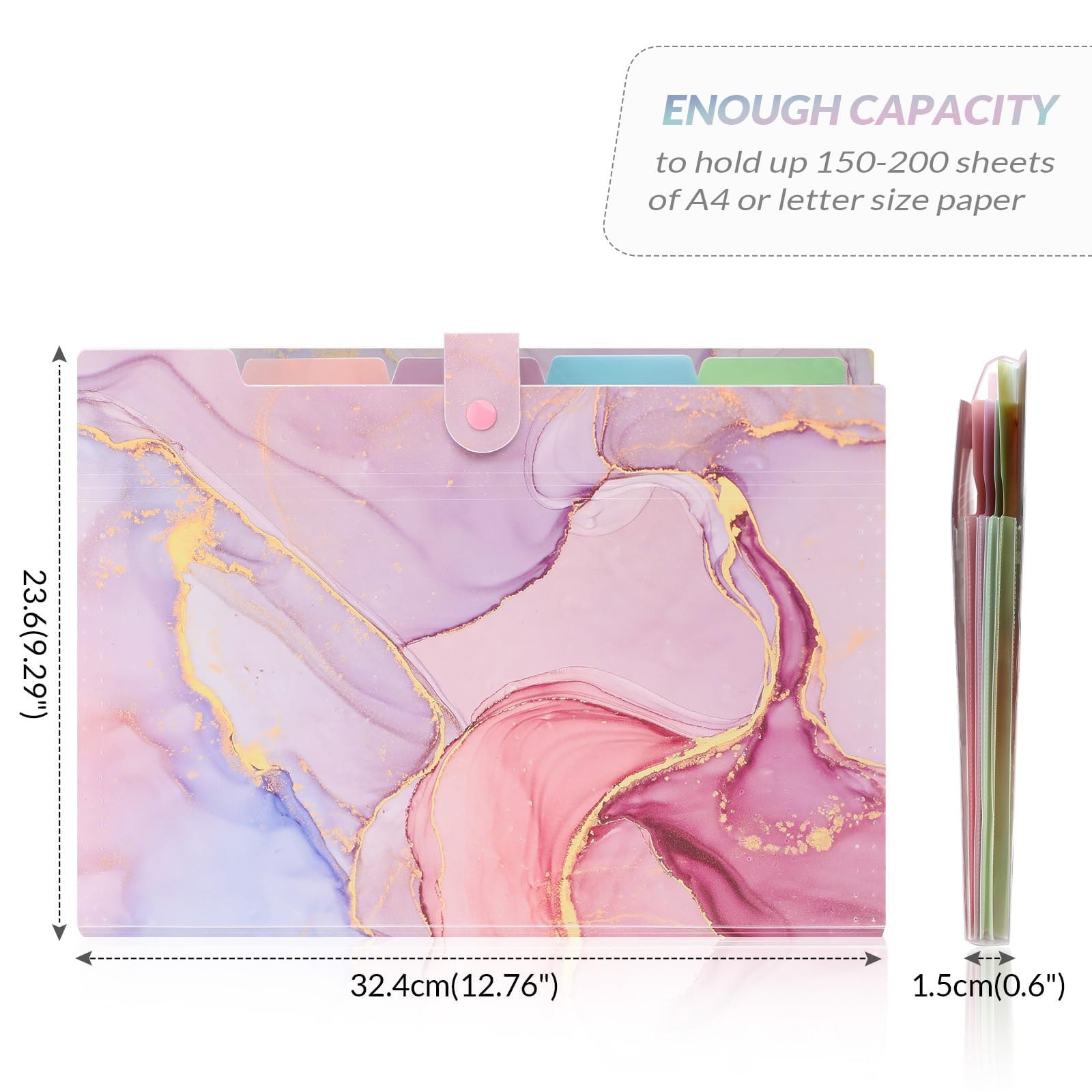 A4 Modern Marble Stylish File Folder