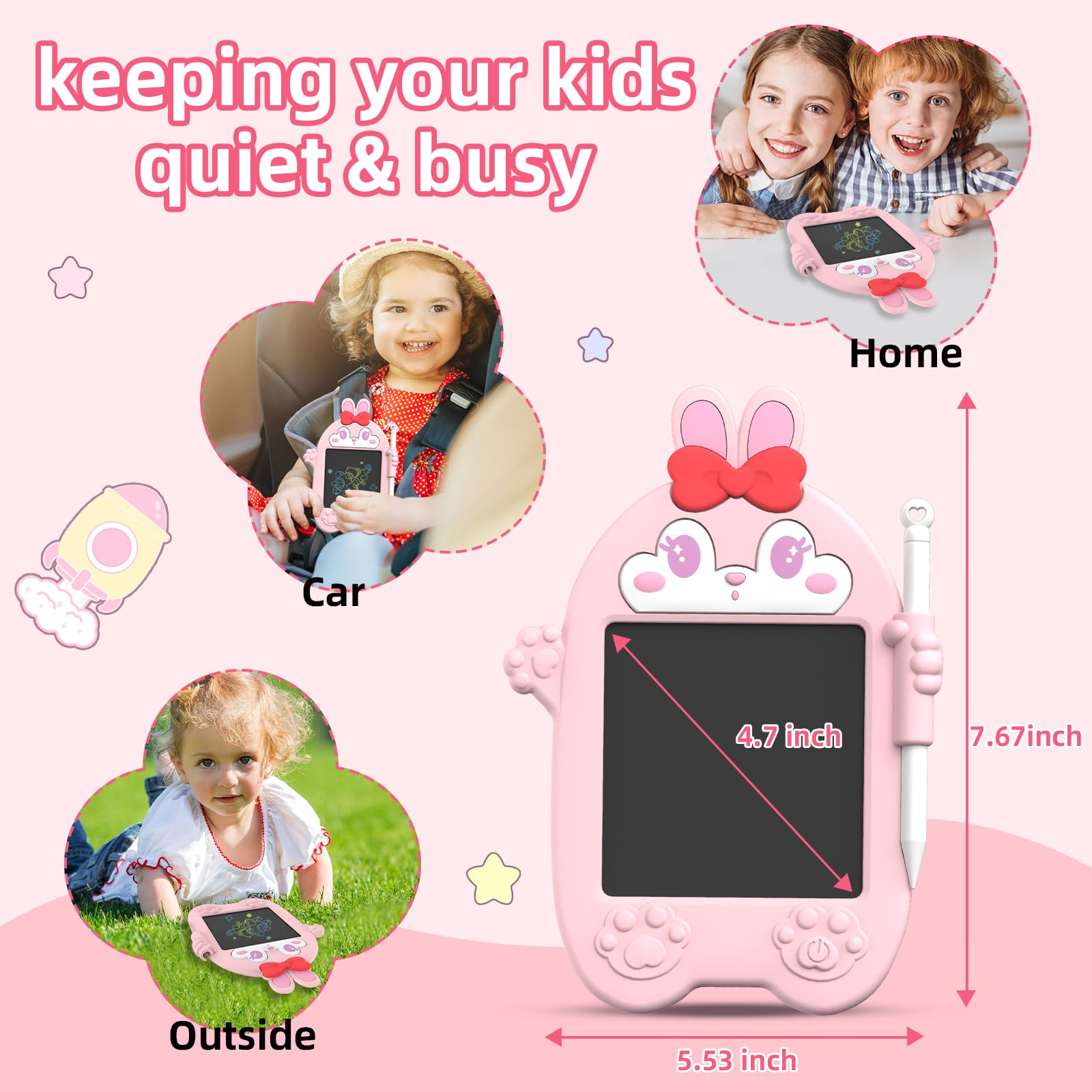 Bunny Kids' LCD Writing/Drawing Tablet | Pad