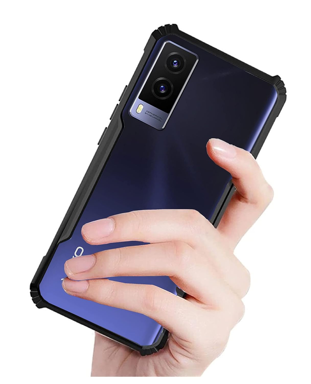 Hybrid Shockproof protective transparent Silicone Case for Vivo V21e