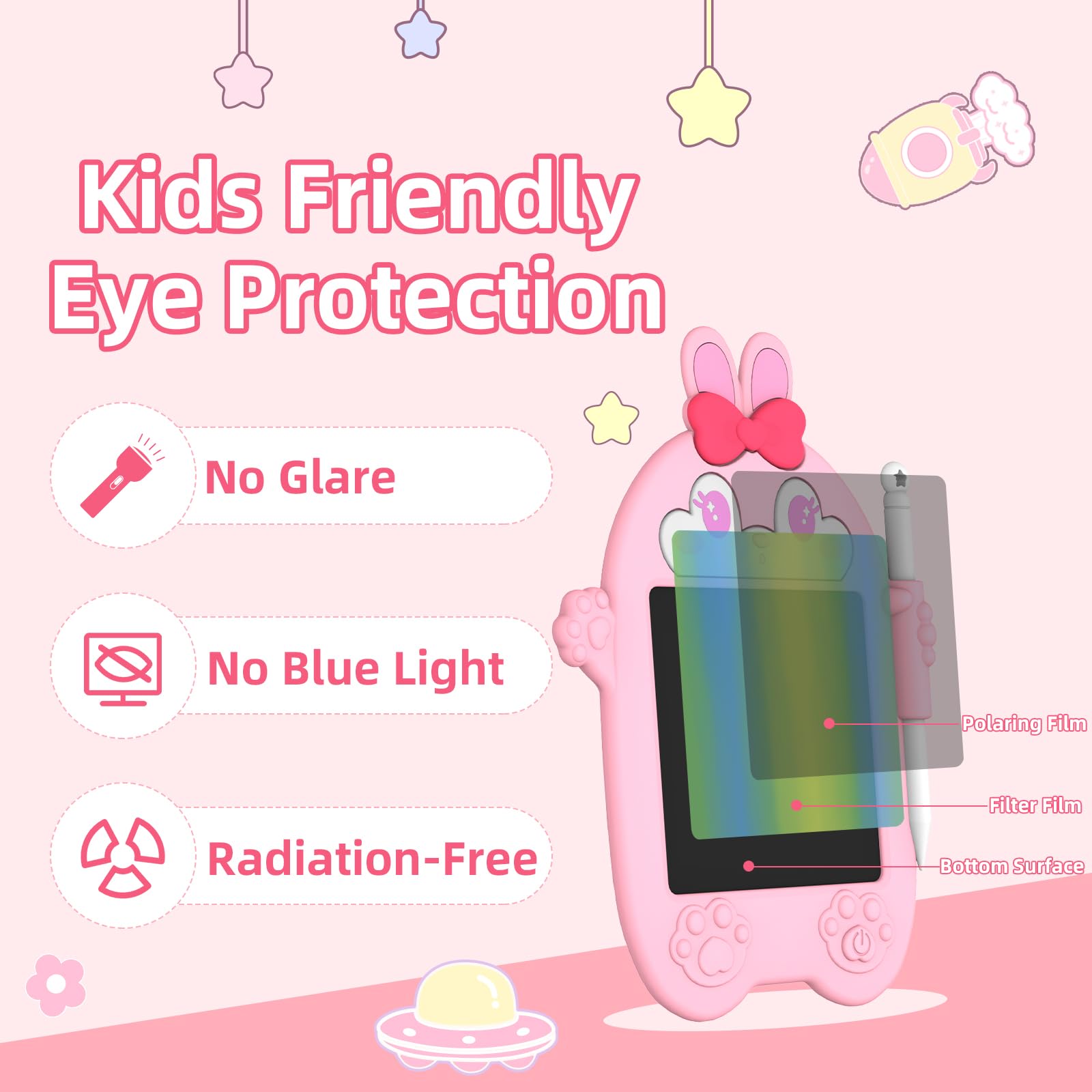 Bunny Kids' LCD Writing/Drawing Tablet | Pad
