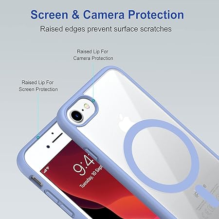 Sierra Blue MagSafe Clear Transparent Silicone case for Apple iphone 16E