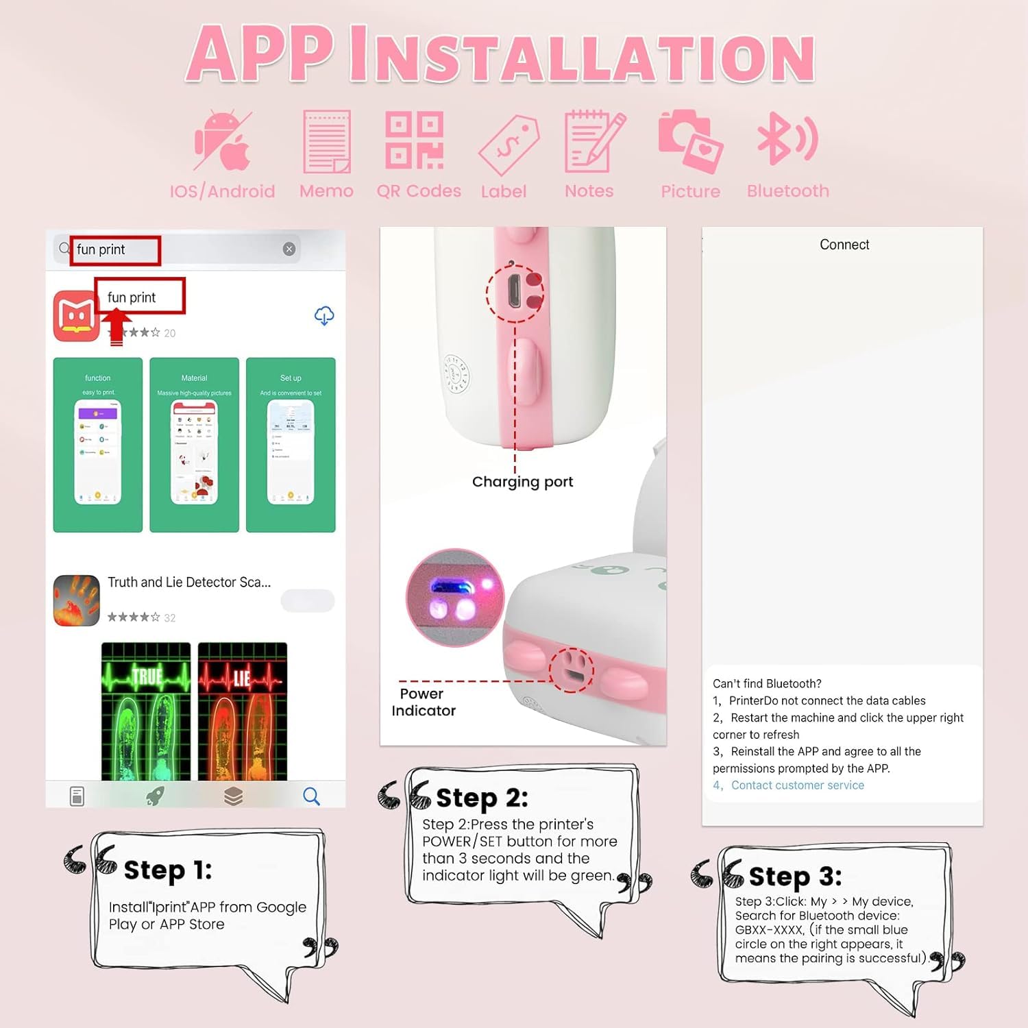 Mini Portable Thermal Printer