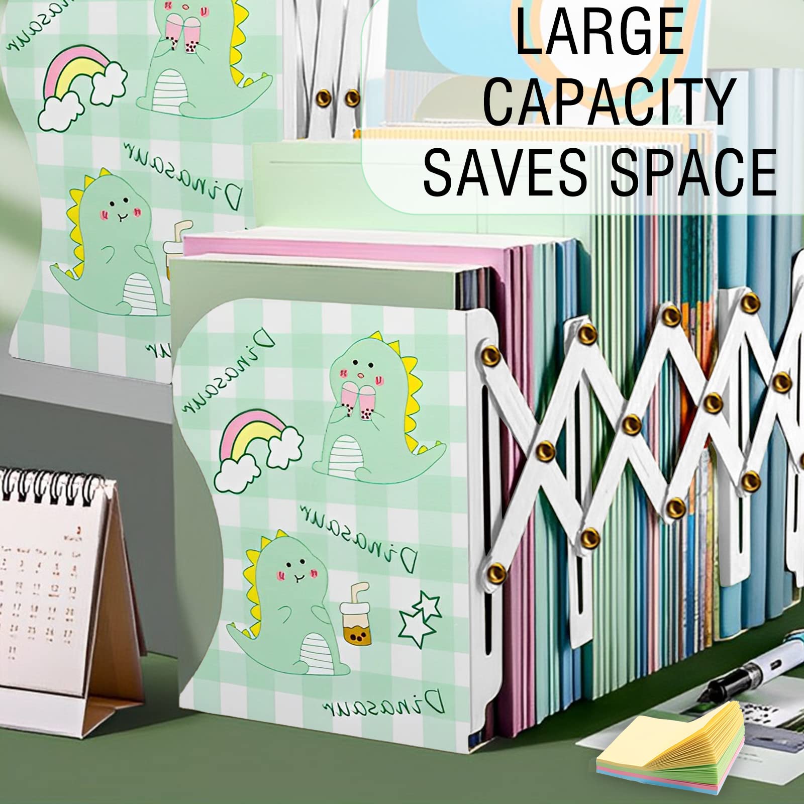 Dino Adjustable Bookshelf | Book Organizer